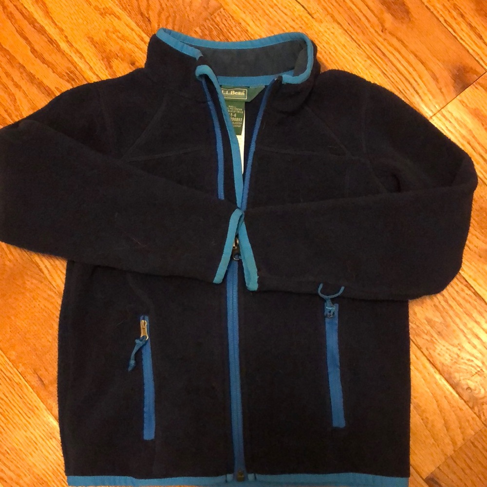 LL Bean kids fleece jacket